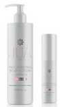 JUA DAILY MOISTURIZING BODY LOTION AND AFTER-SHOWER HYDRATION OIL COMBO •